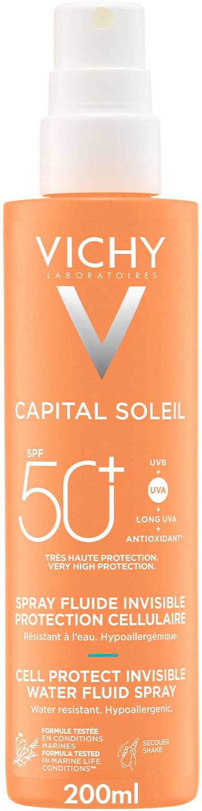 VICHY Capital Soleil Fluidný Sprej SPF 50+ 200 ml