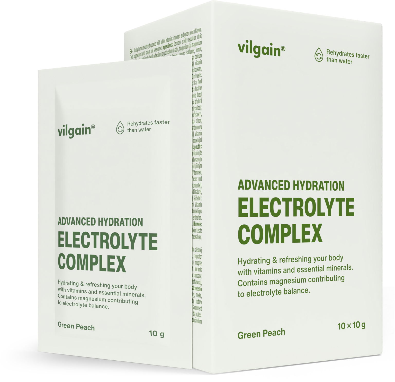 Vilgain Electrolyte Complex 100 g (10× 10 g) green peach