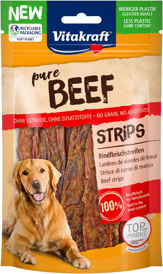 Vitakraft Beef, hovädzie plátky, 80 g