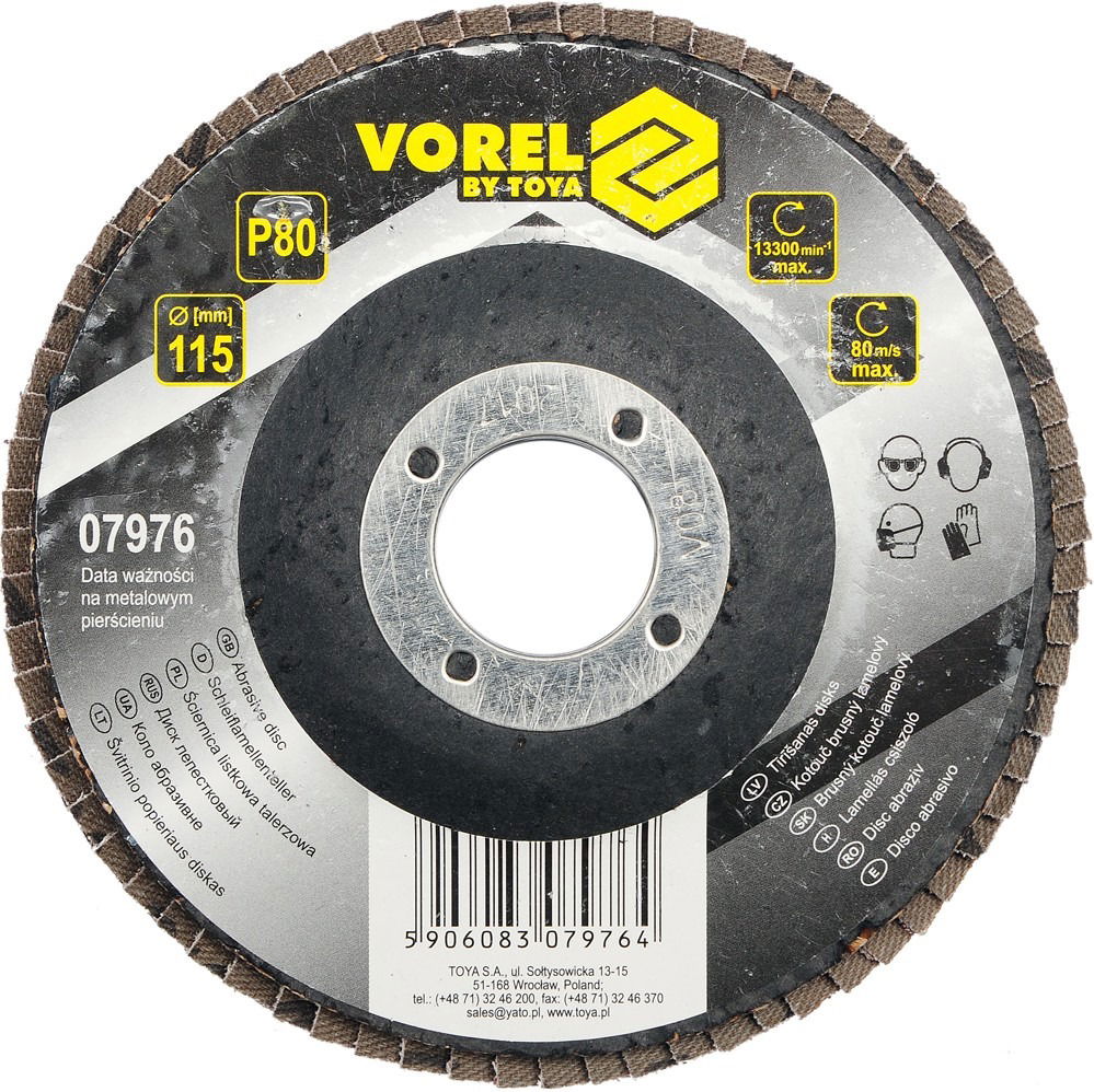 Vorel Kotúč brúsny lamelový 115 mm P80