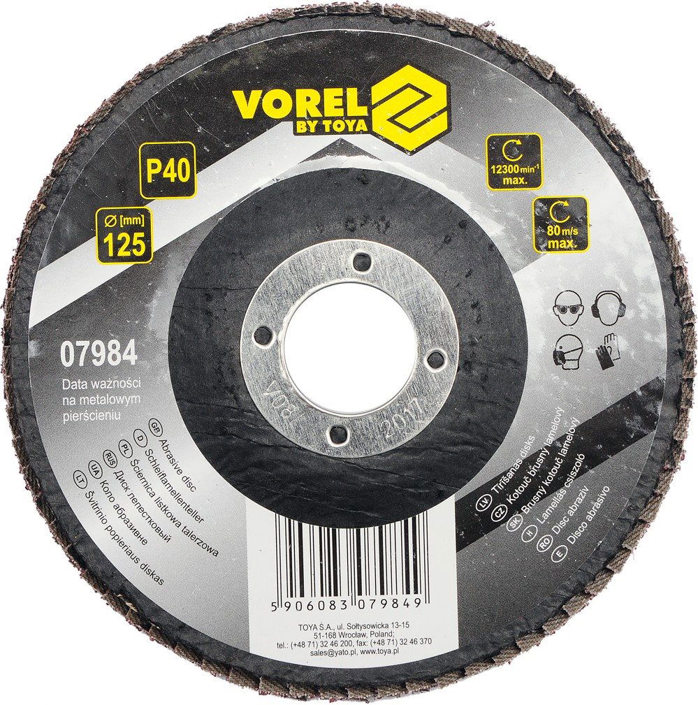 Vorel Kotúč brúsny lamelový 125 mm P60