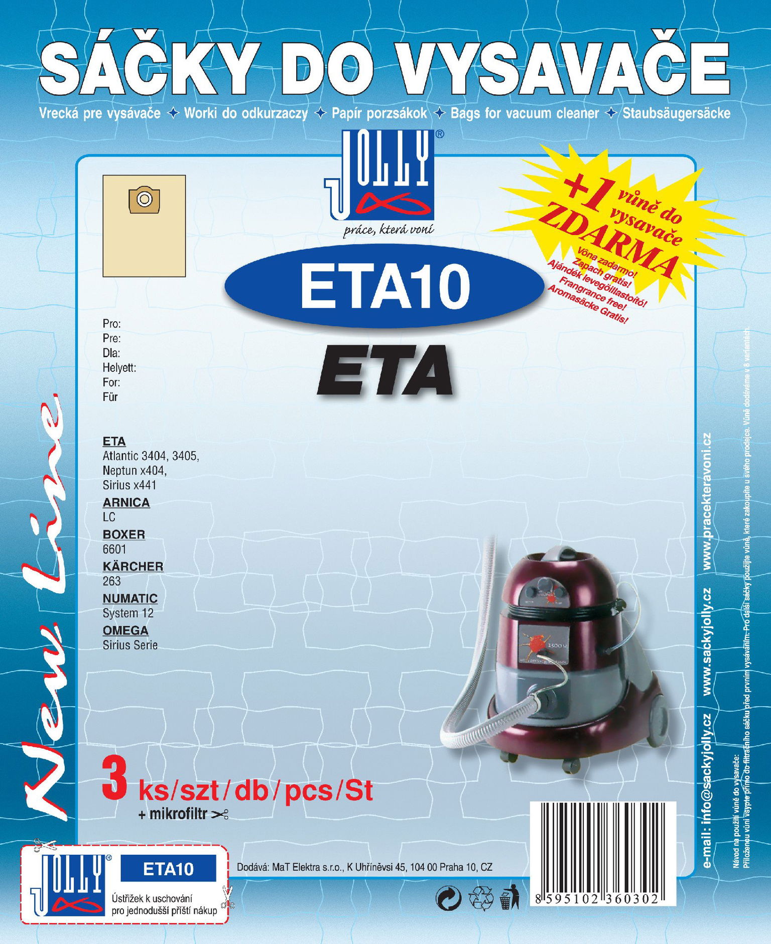 Vrecká do vysávača ETA10