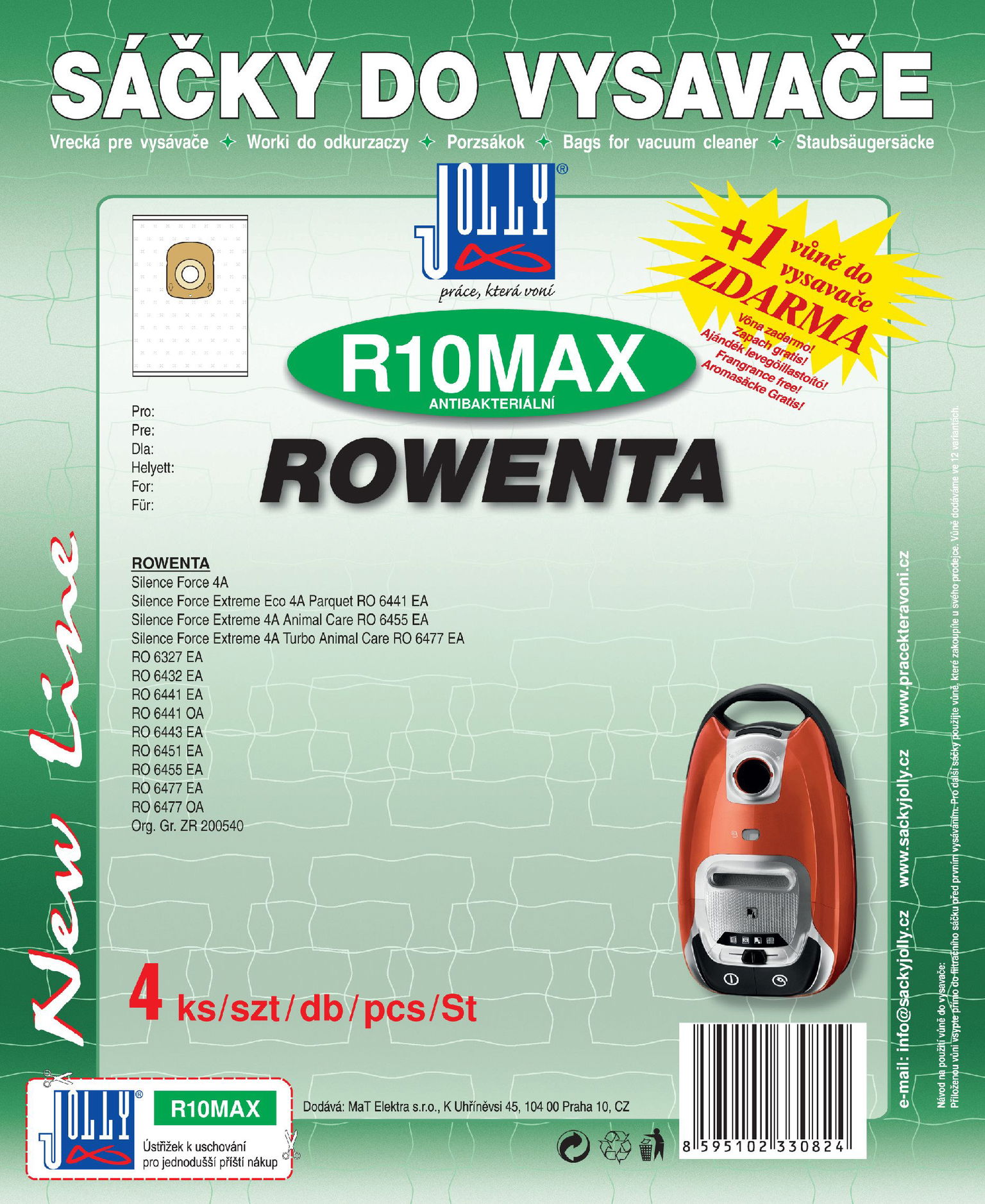 Vrecká do vysávača R10 MAX – textilné – vôňa Fresh