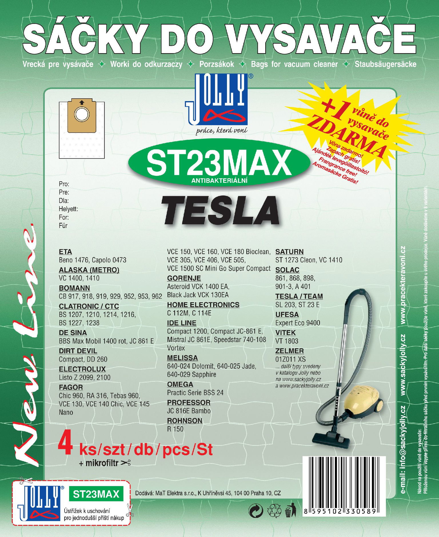 Vrecká do vysávača ST23 MAX – textilné