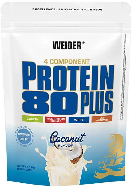 Weider Protein 80 Plus 500 g, coconut