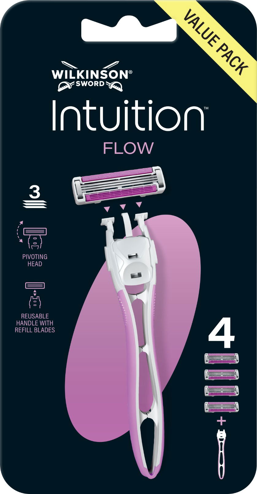 WILKINSON Intuition Flow Hybrid + 4 náhradné hlavice