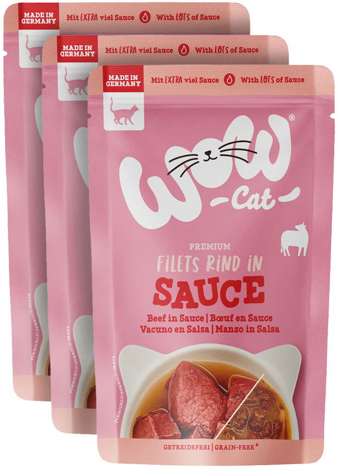 WOW Sauce Hovädzie Adult 3× 85 g