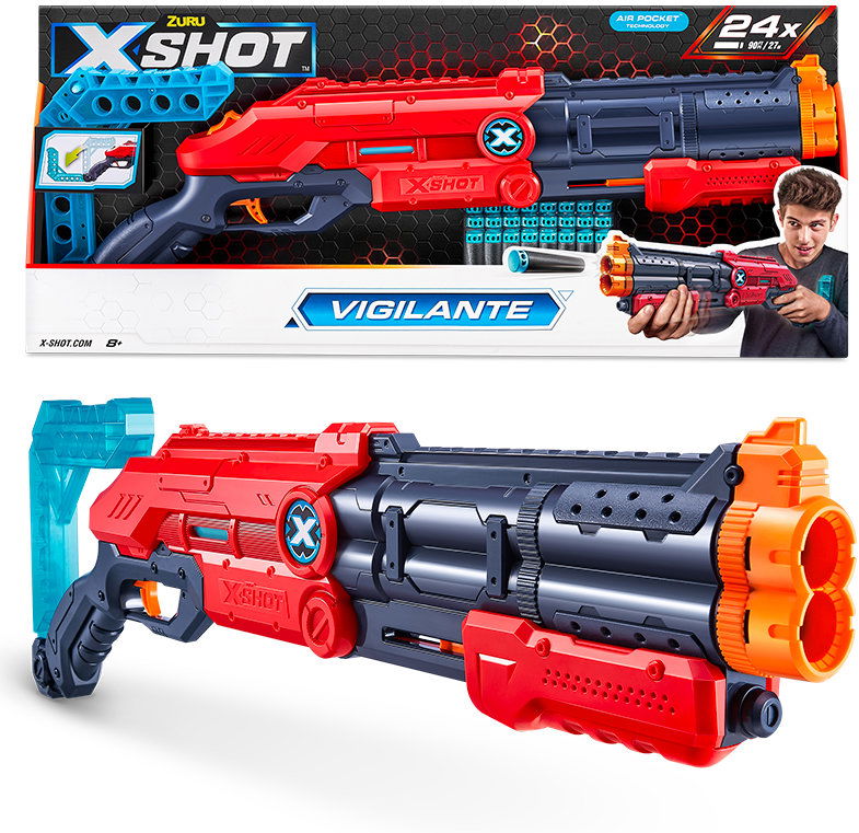 X-Shot Excel Vigilante puška s dvojitou hlavňou