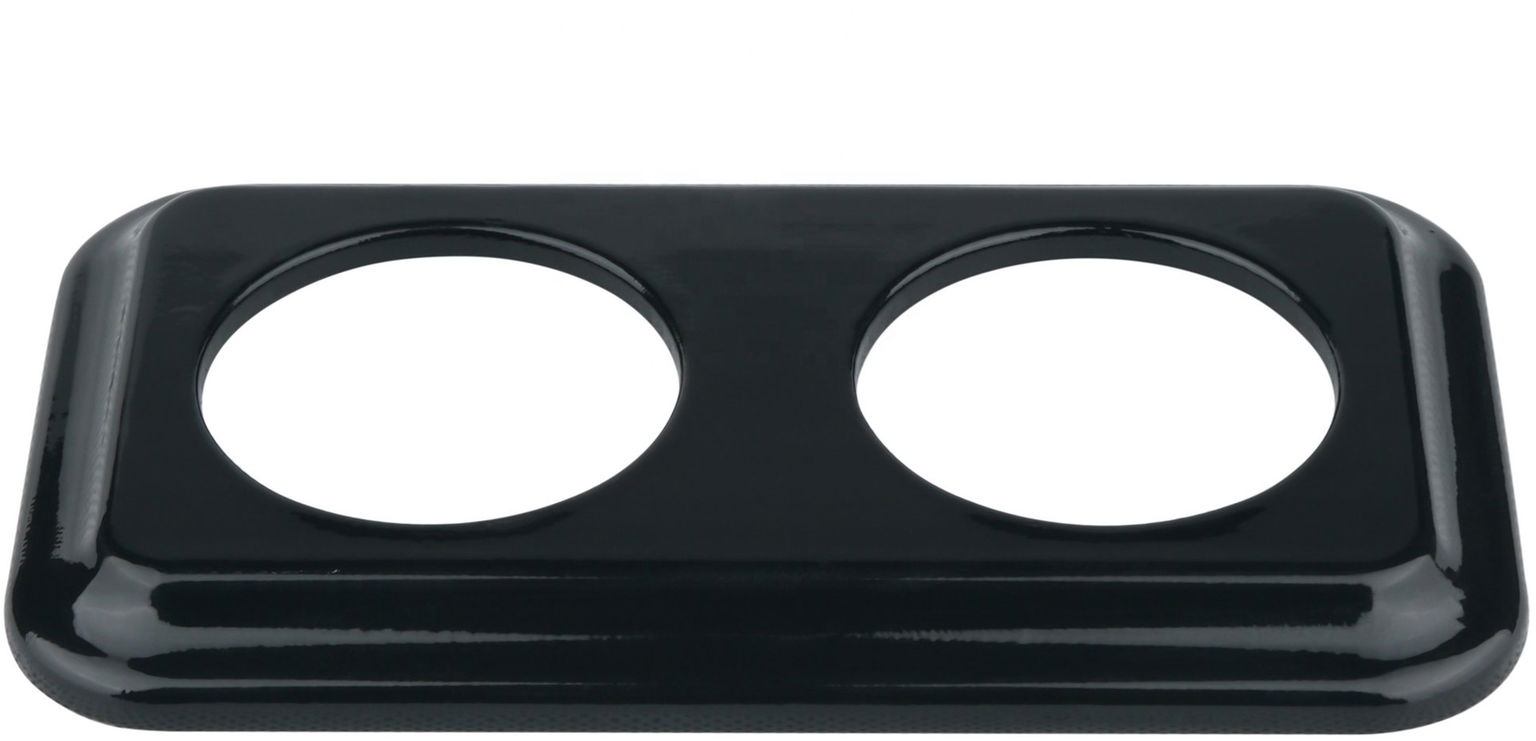 X-Site Retro rámeček duo keramika 2 × A100mm hranatý černý