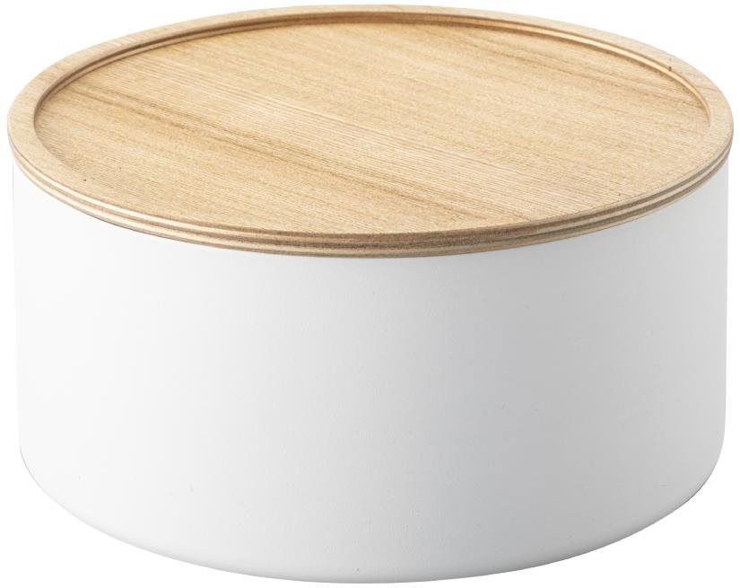 Yamazaki Úložný box Rin 5803, vysoký, biely