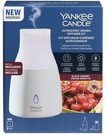 YANKEE CANDLE Ultrasonic Aroma difuzér + náplň Black Cherry 10 ml