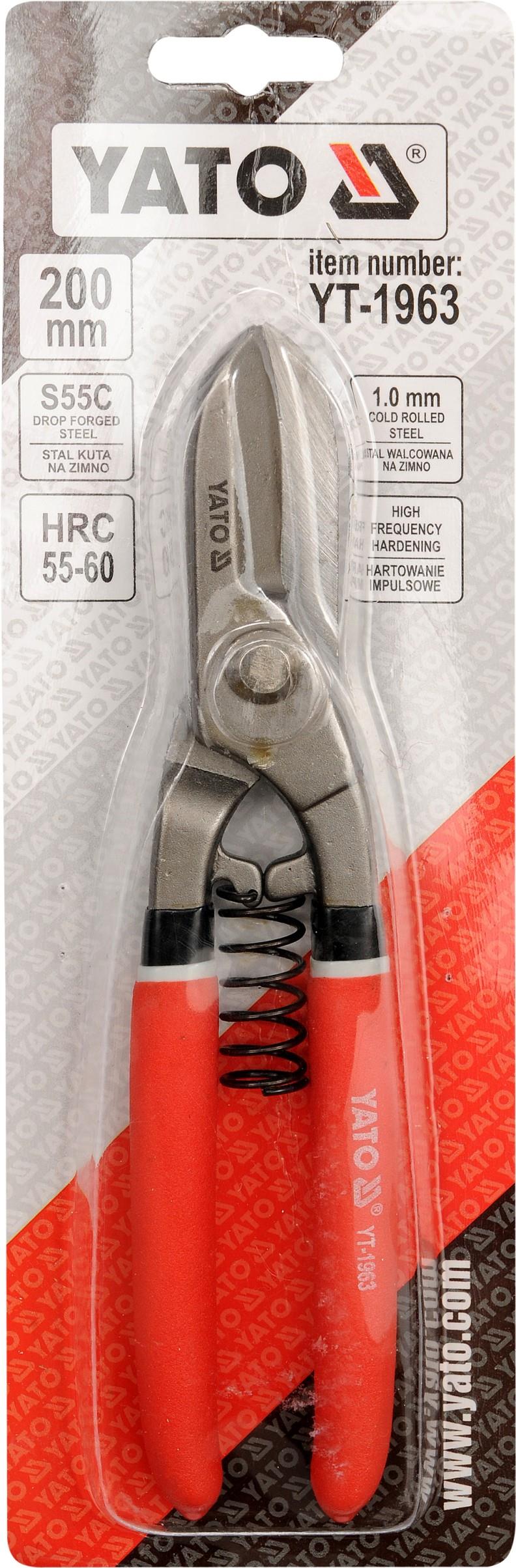 YATO Nožnice na plech 200 mm rovné