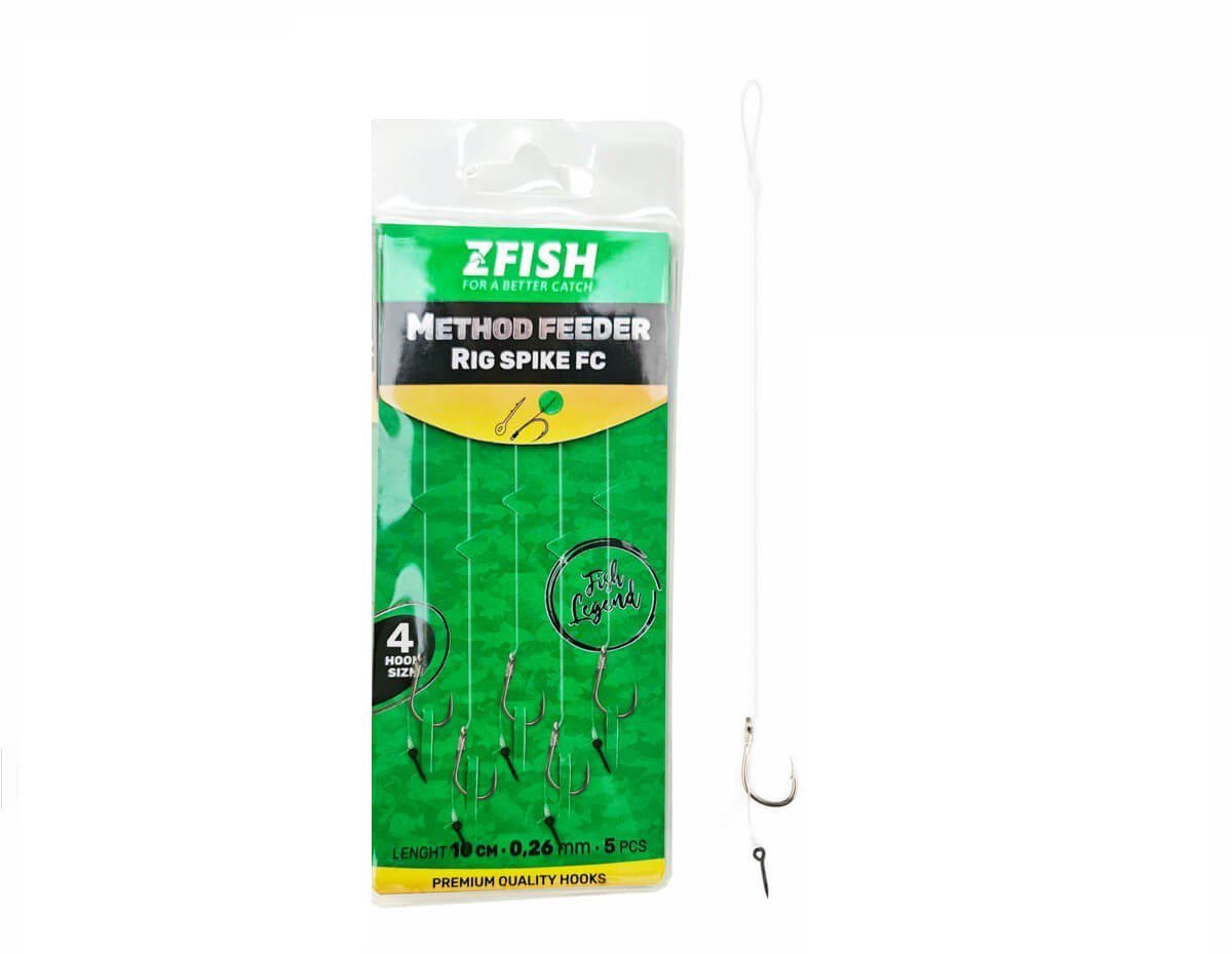 Zfish Nadväzec Method Feeder Rig Spike FC Veľkosť 4 5 ks