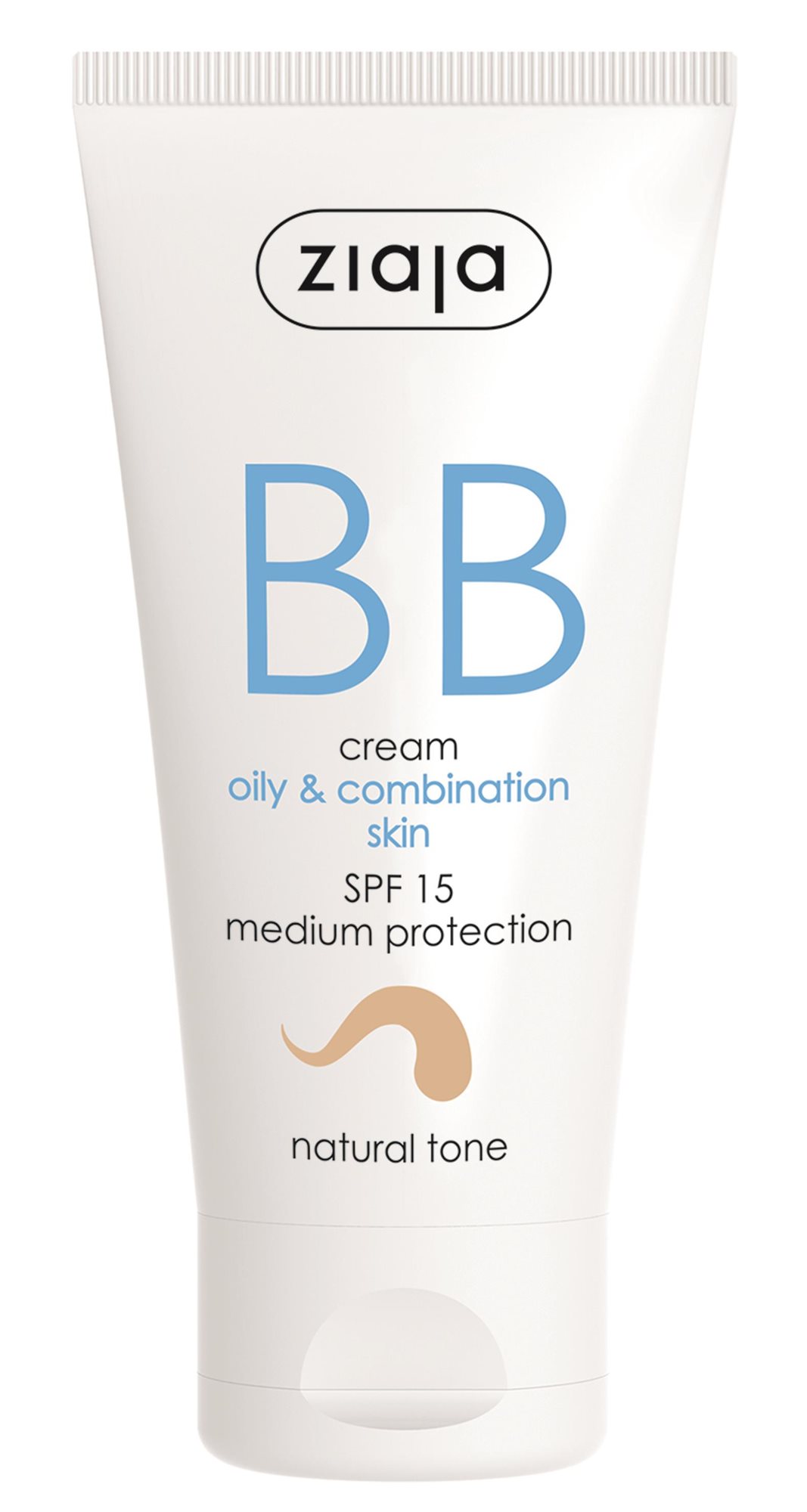 ZIAJA, BB krém mastná, zmiešaná pleť – tón prirodzený SPF15 50 ml