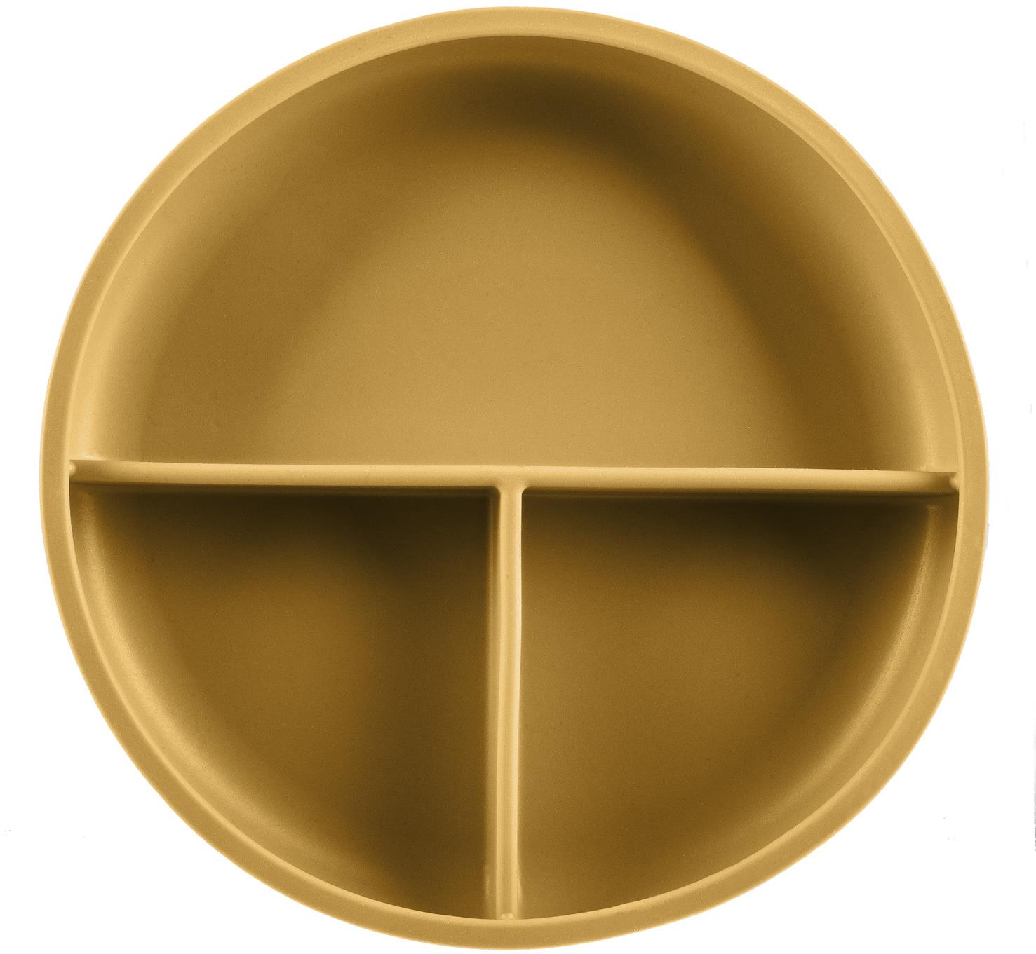 Zopa Delený tanierik s prísavkou Mustard Yellow