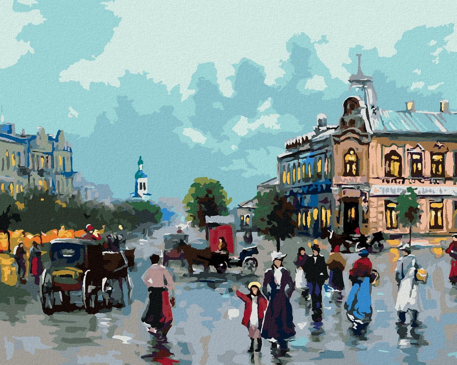 Zuty – Maľovanie Podľa Čísel – Staré Mesto, 40 × 50 cm, Plátno + Rám