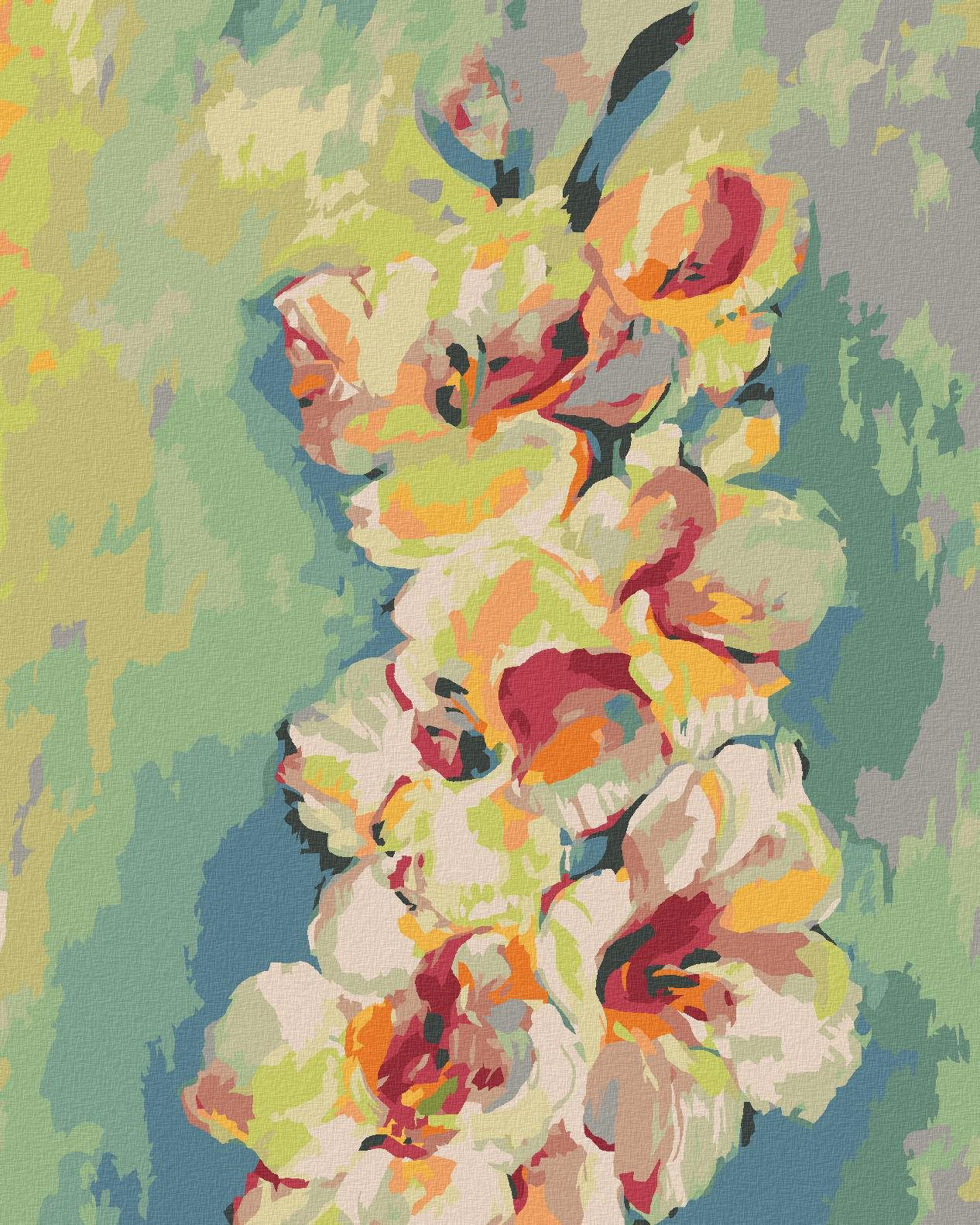 Zuty – Maľovanie Podľa Čísel – Žltá Gladiola, 40 × 50 cm, Plátno