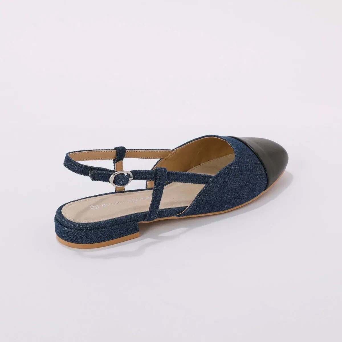 Dvojfarebné slingback baleríny veľ. 37 – obrázok 7