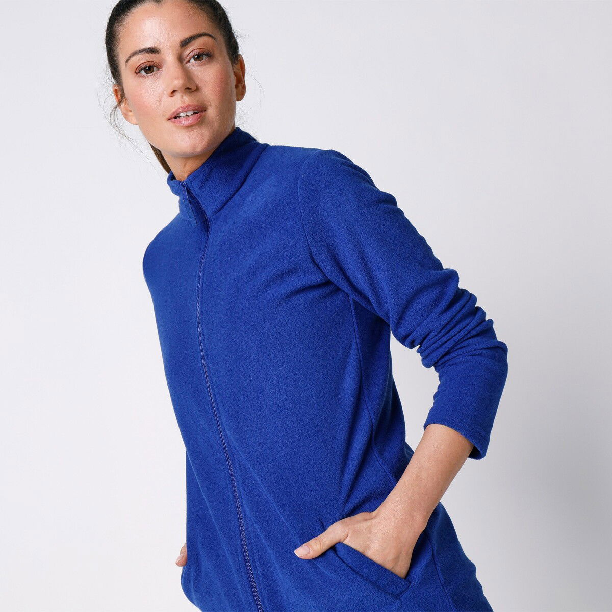 Fleecová bunda na zips – obrázok 4