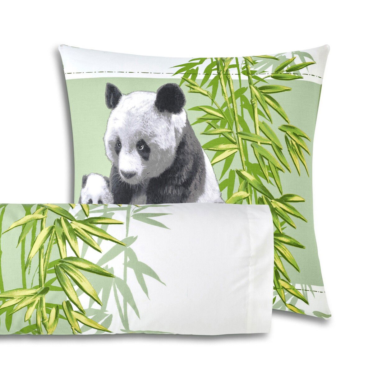 Posteľná bielizeň Panda s potlačou, polycoton – obrázok 5