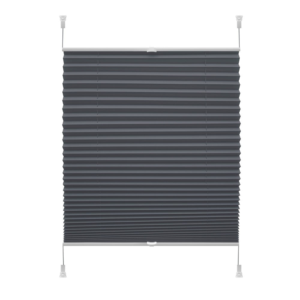 Antracitová roleta 80x150 cm Plisé Verona – Gardinia