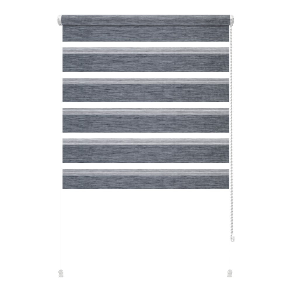 Antracitová roleta deň a noc 97x150 cm Zebra Silvalin – Gardinia