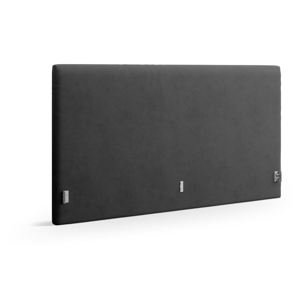 Antracitové čalúnené čelo postele 170,5x100 cm Remo – Micadoni