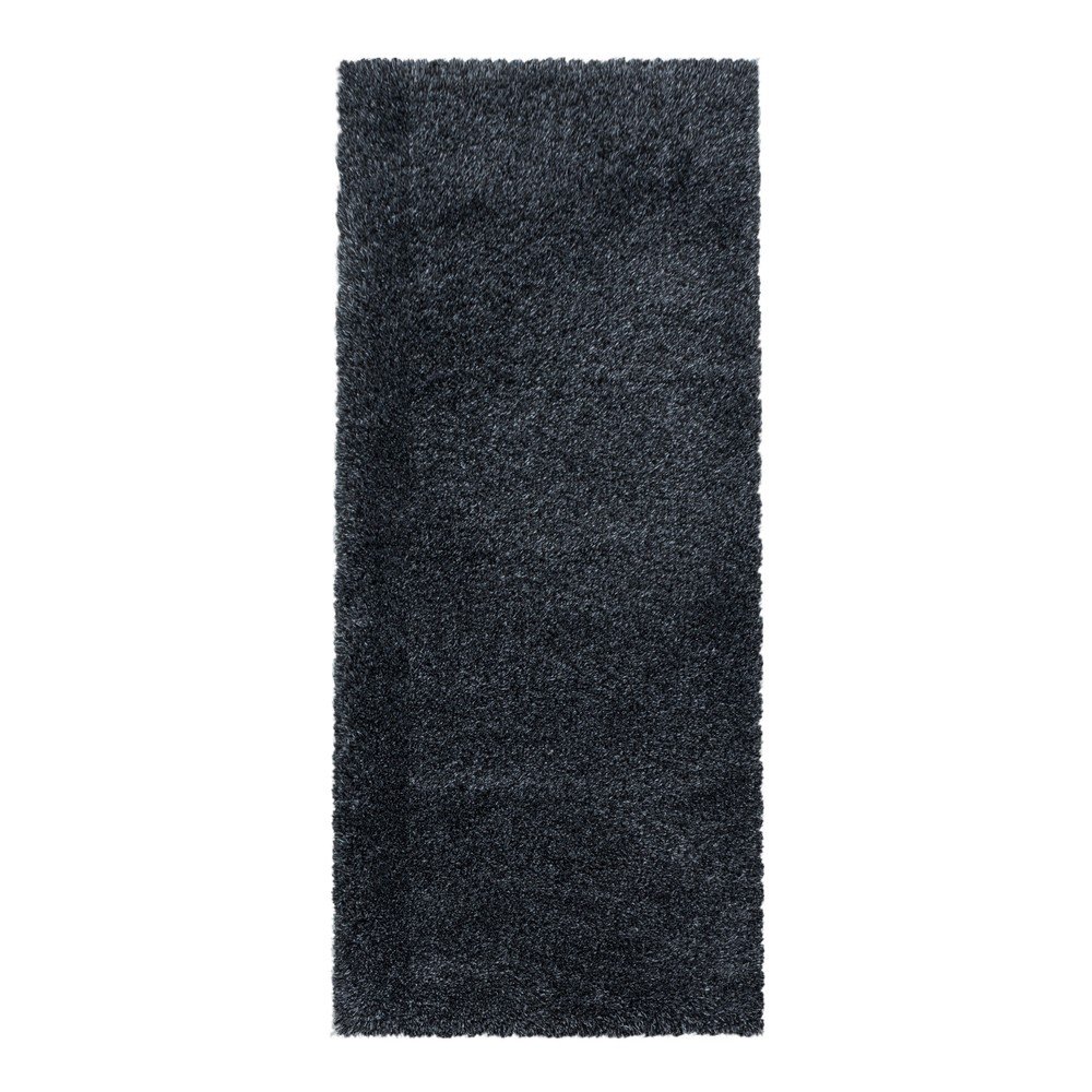Antracitový behúň 80x250 cm Fluffy – Ayyildiz Carpets