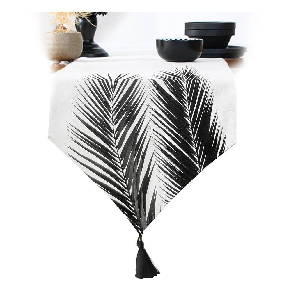 Behúň na stôl 45x140 cm Black Tree – Minimalist Cushion Covers