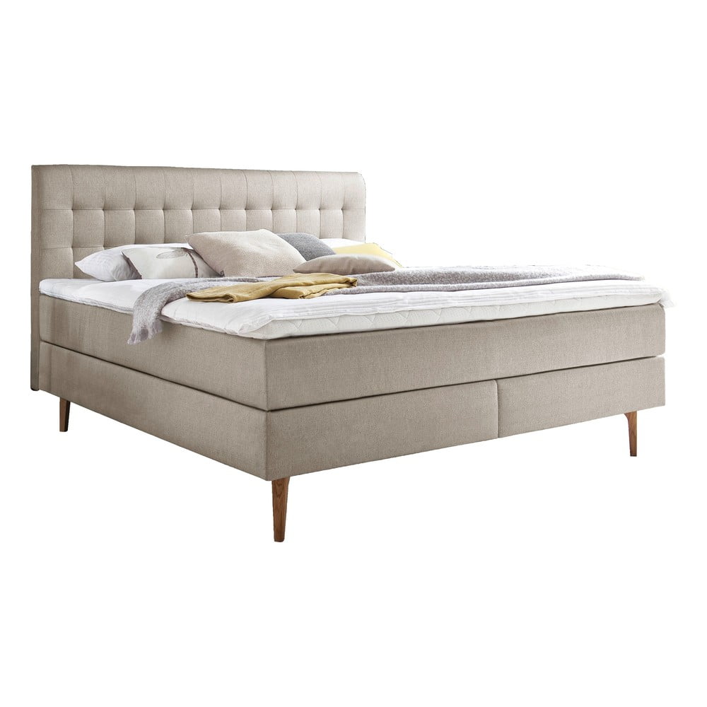 Béžová boxspring posteľ 160x200 cm Massello – Meise Möbel