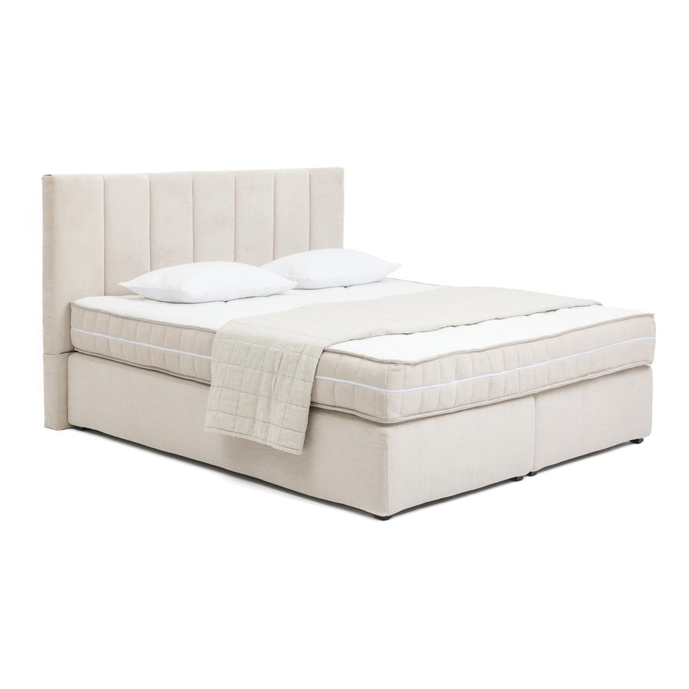 Béžová boxspring posteľ 160x200 cm Olia Bold Line – Bonami Selection