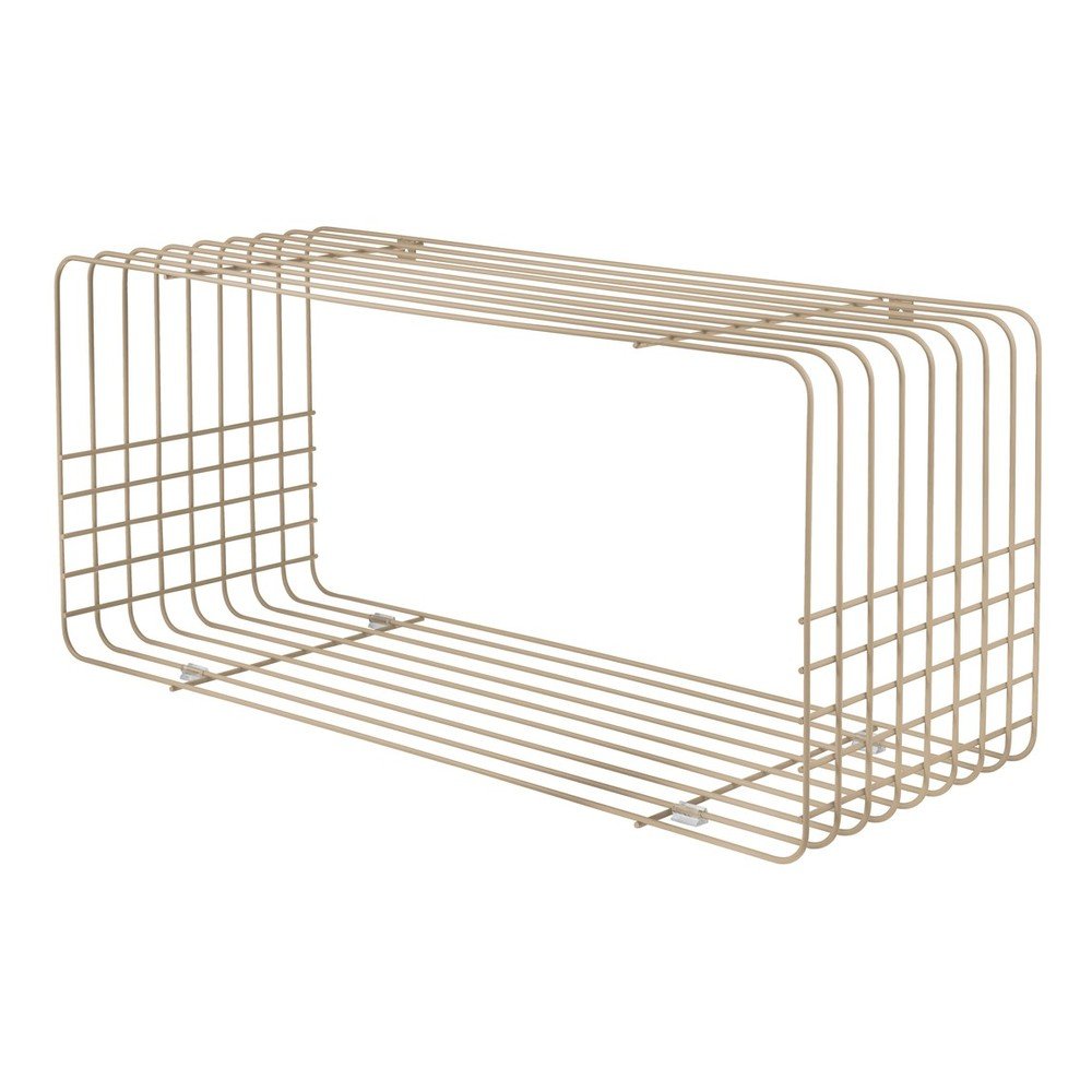 Béžová poschodová kovová polica 70 cm Wire – Mette Ditmer Denmark
