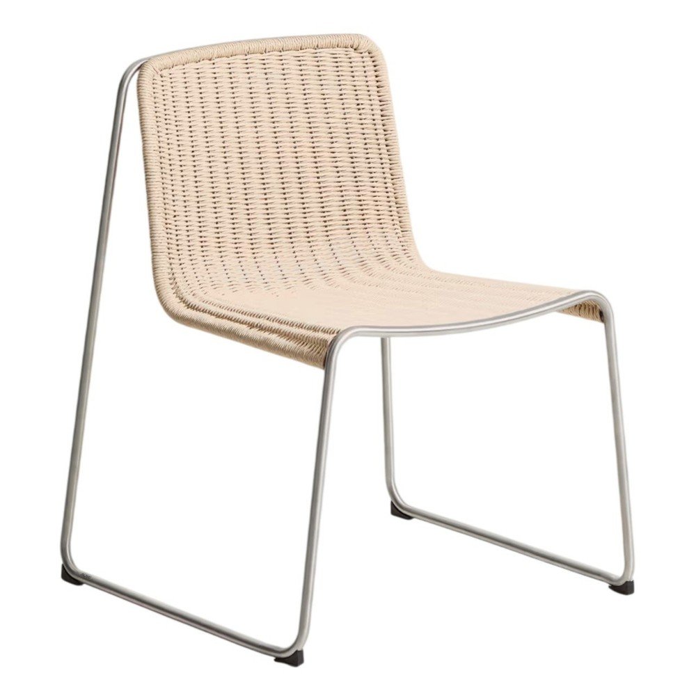 Béžová záhradná stolička Tavari – Kave Home