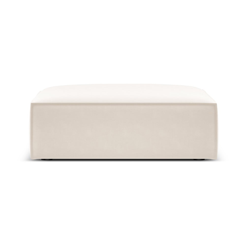 Béžová zamatová podnožka Vanda – Mazzini Sofas