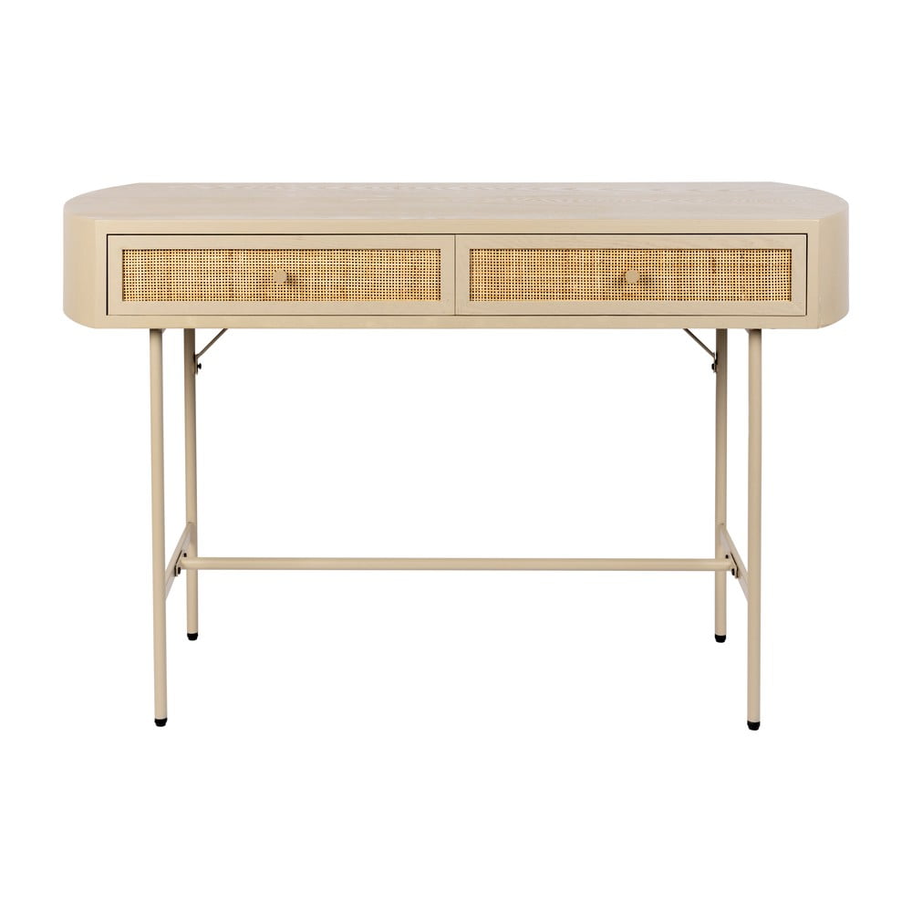 Béžový konzolový stolík 40x120 cm Amaya – White Label