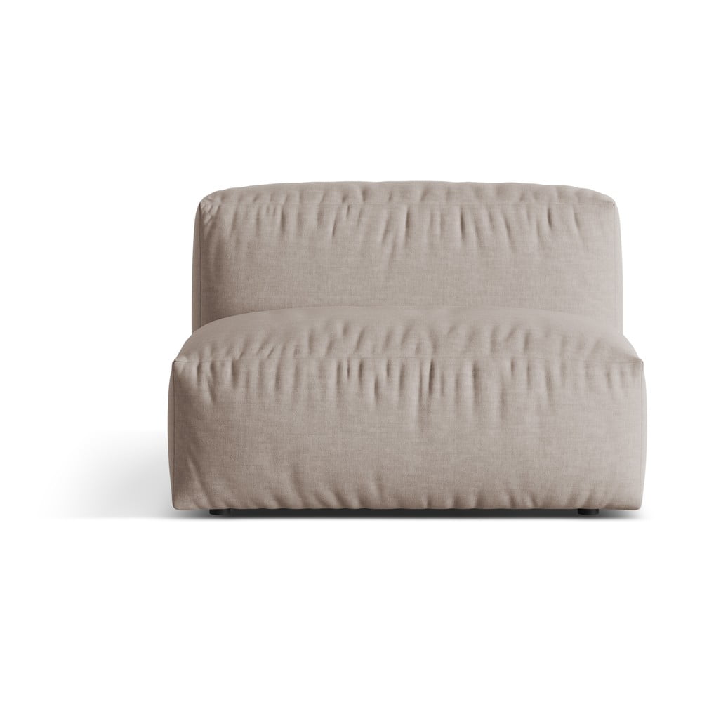 Béžový modul pohovky (stredový diel) Martina – Micadoni Home