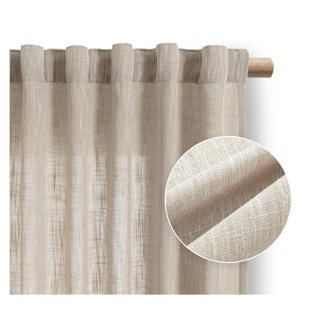Béžový záves 140x270 cm Valeta – Restilo
