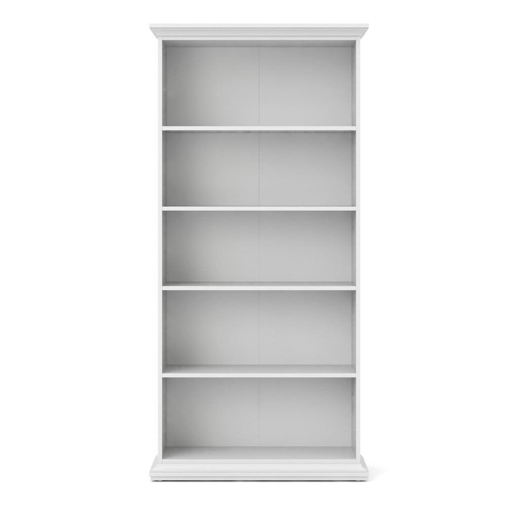 Biela knižnica 96x201 cm Paris – Tvilum