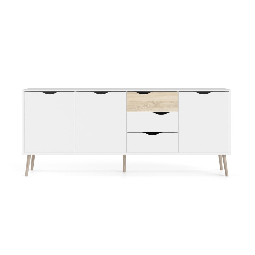Biela komoda 196x82x39 cm Oslo – Tvilum