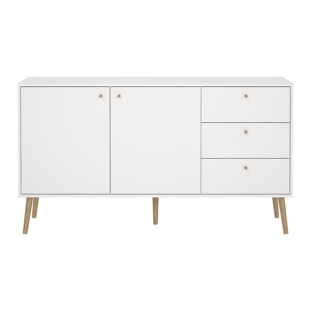 Biela nízka komoda 149x82 cm Bodo – Tvilum