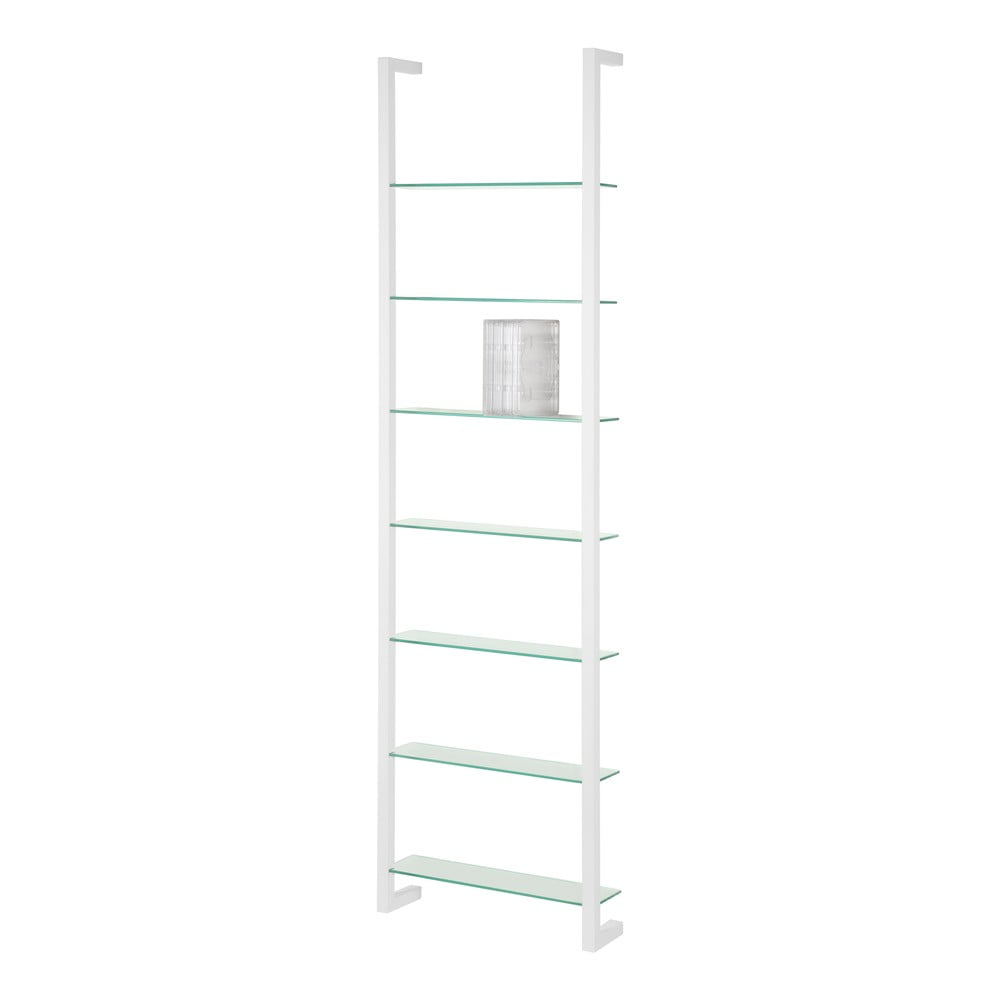 Biela poschodová kovová polica 46 cm Cubic – Spinder Design
