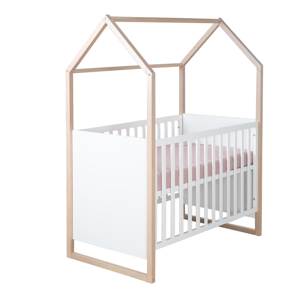 Biela postieľka 60x120 cm Cabane – Roba