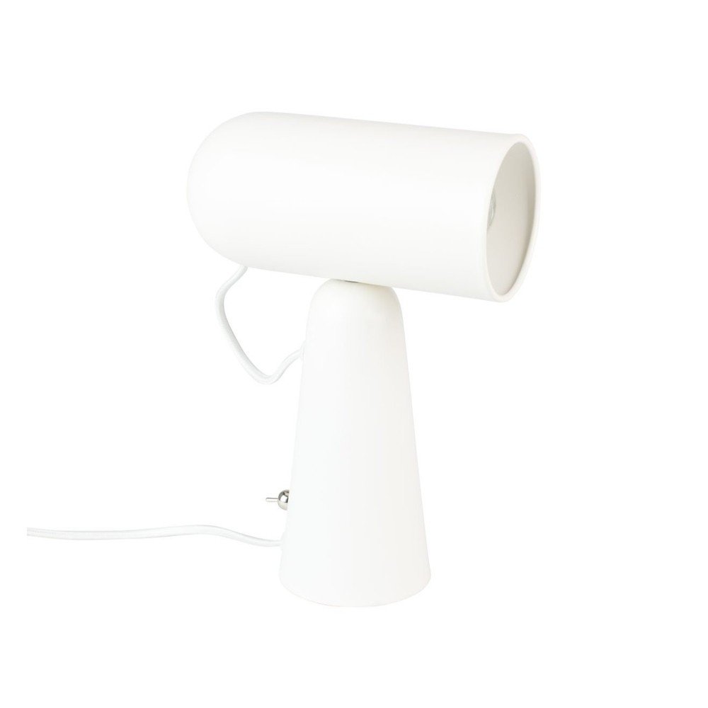 Biela stolová lampa White Label Vesper