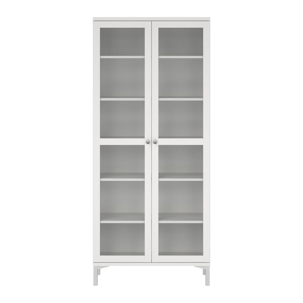 Biela vitrína 89x203 cm Roma – Tvilum