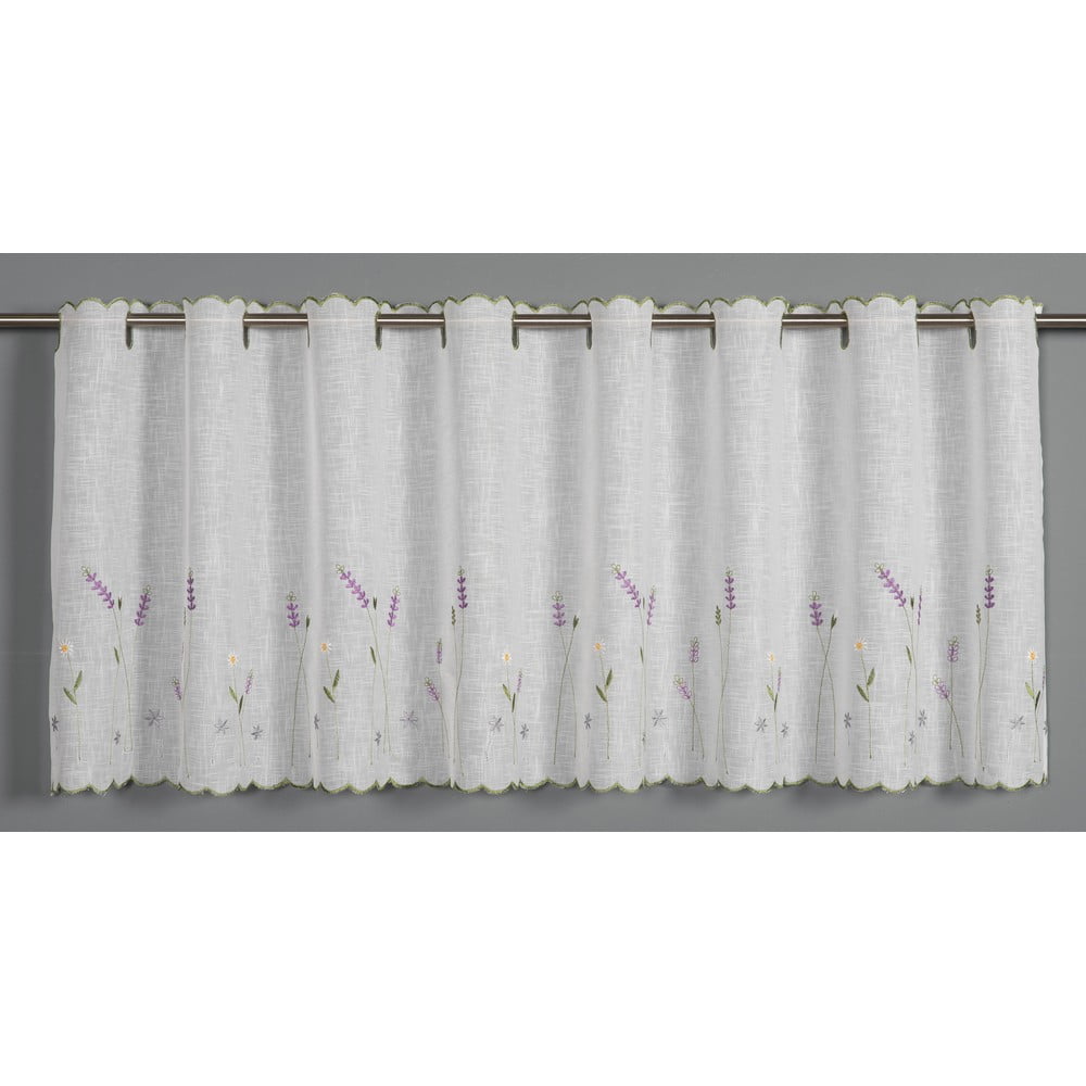 Biela záclona 135x45 cm Lavender – Sehlbach