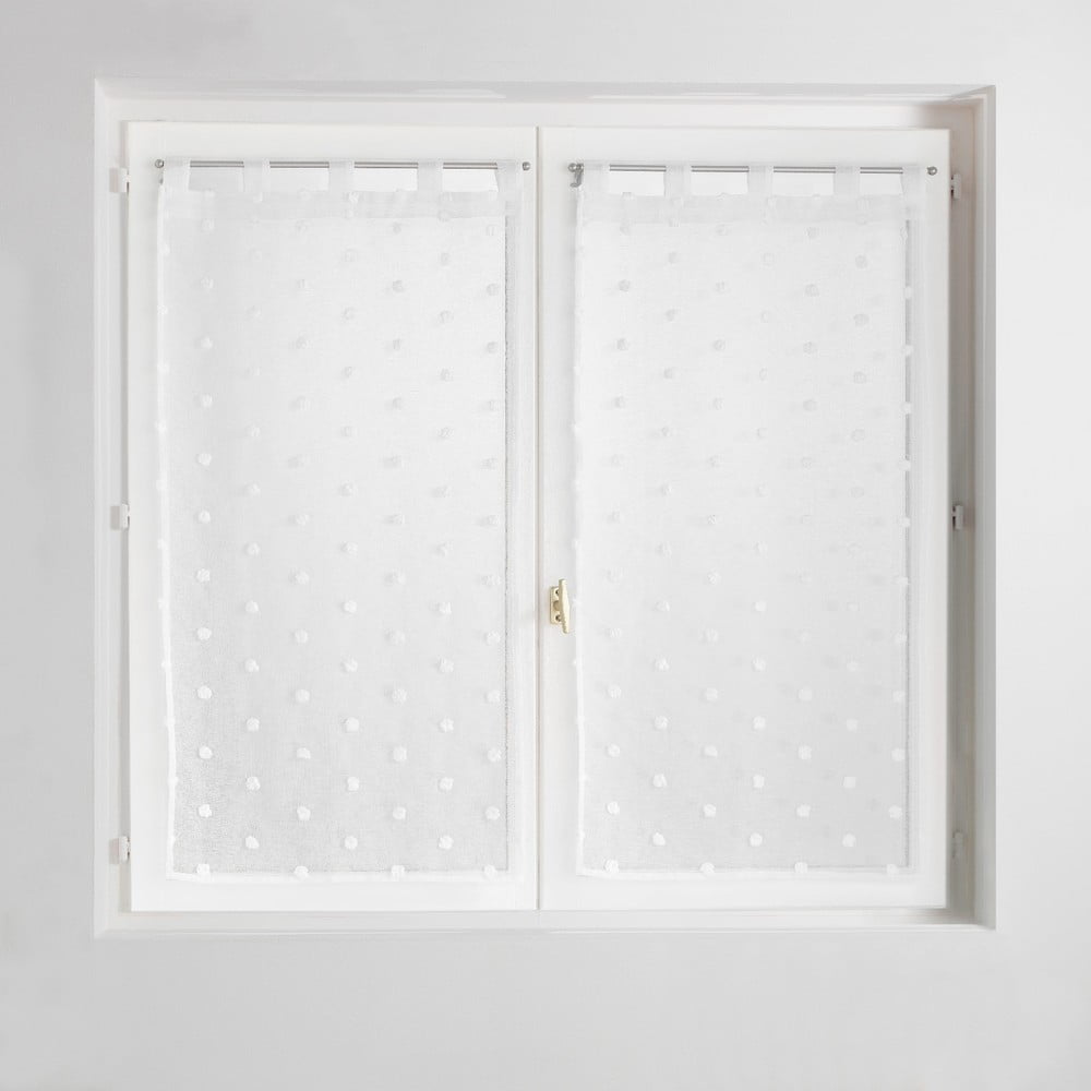 Biela záclona 60x120 cm Pompinou – douceur d'intérieur