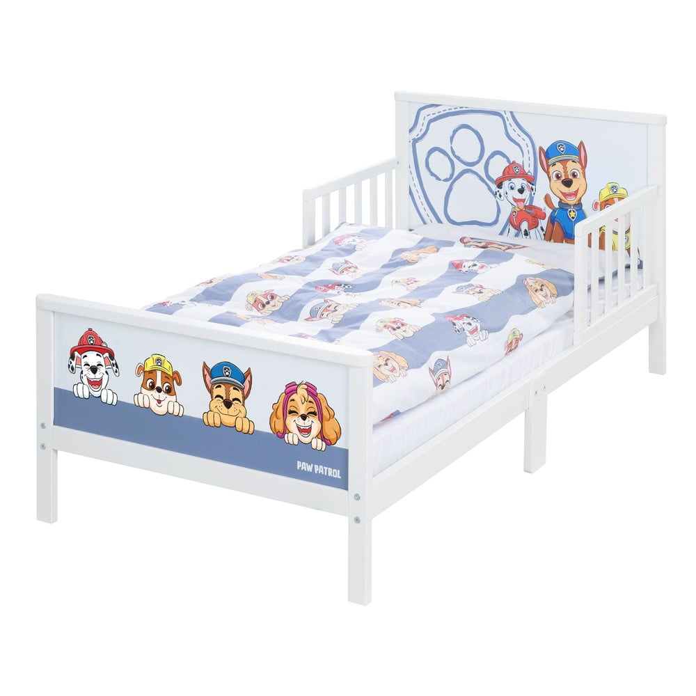 Bielo-modrá detská posteľ 70x140 cm Paw Patrol – Roba