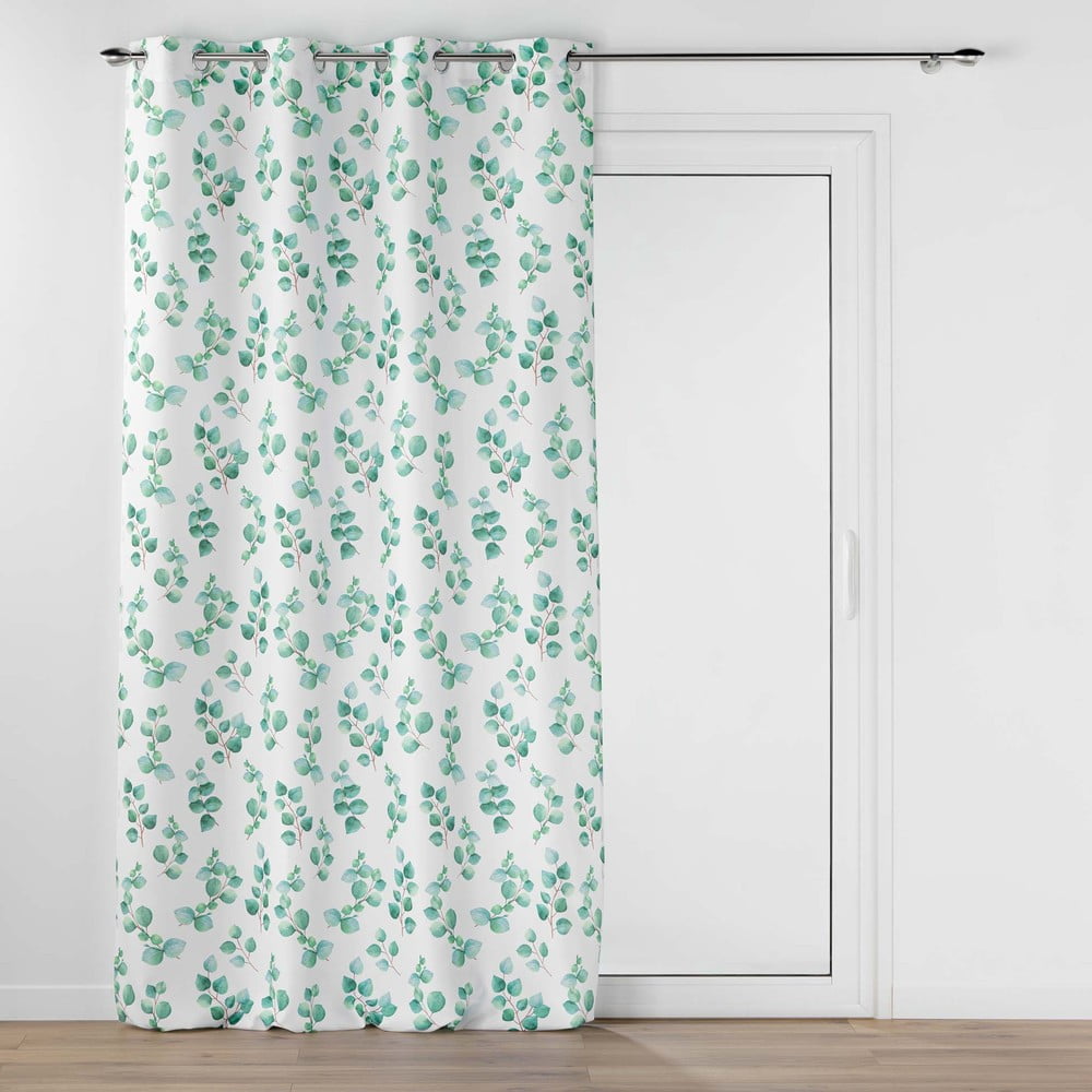 Bielo-zelený záves 140x280 cm Leandre – douceur d'intérieur
