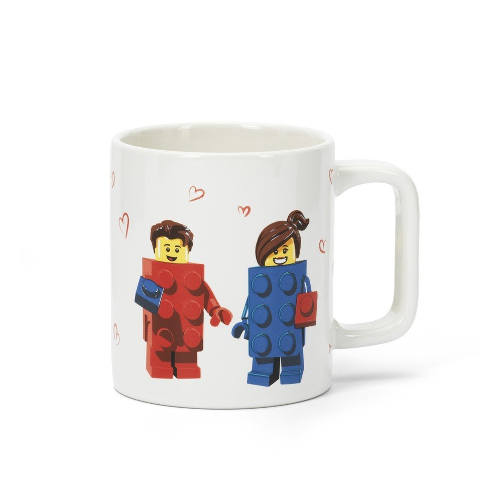 Biely keramický detský hrnček 300 ml Love – LEGO®