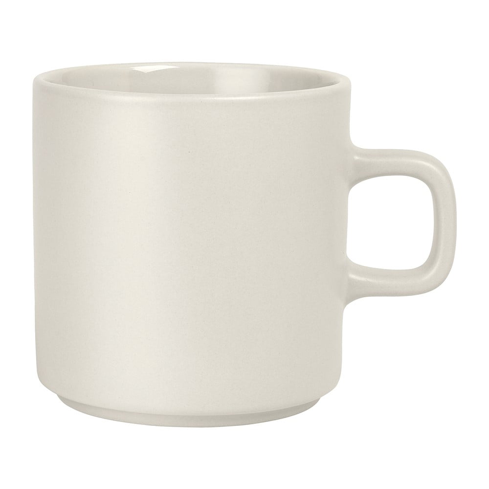 Biely keramický hrnček na čaj Blomus Pilar, 250 ml
